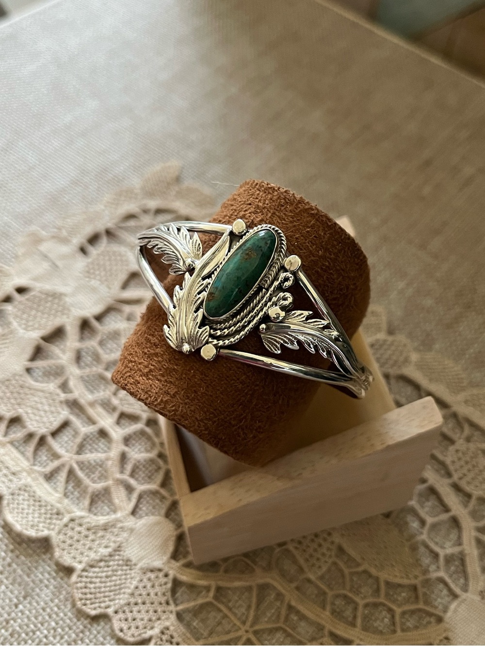 Native American Sterling Silver Cuff Bracelet- Navajo.